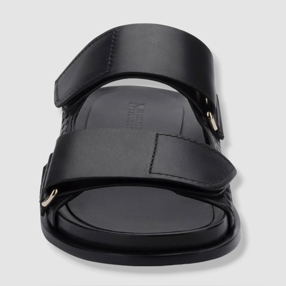 Mercedes Castillo Celynne Slide Sandal Perforated Grip-Strap Black 9.5/ 39.5 - Picture 14 of 16